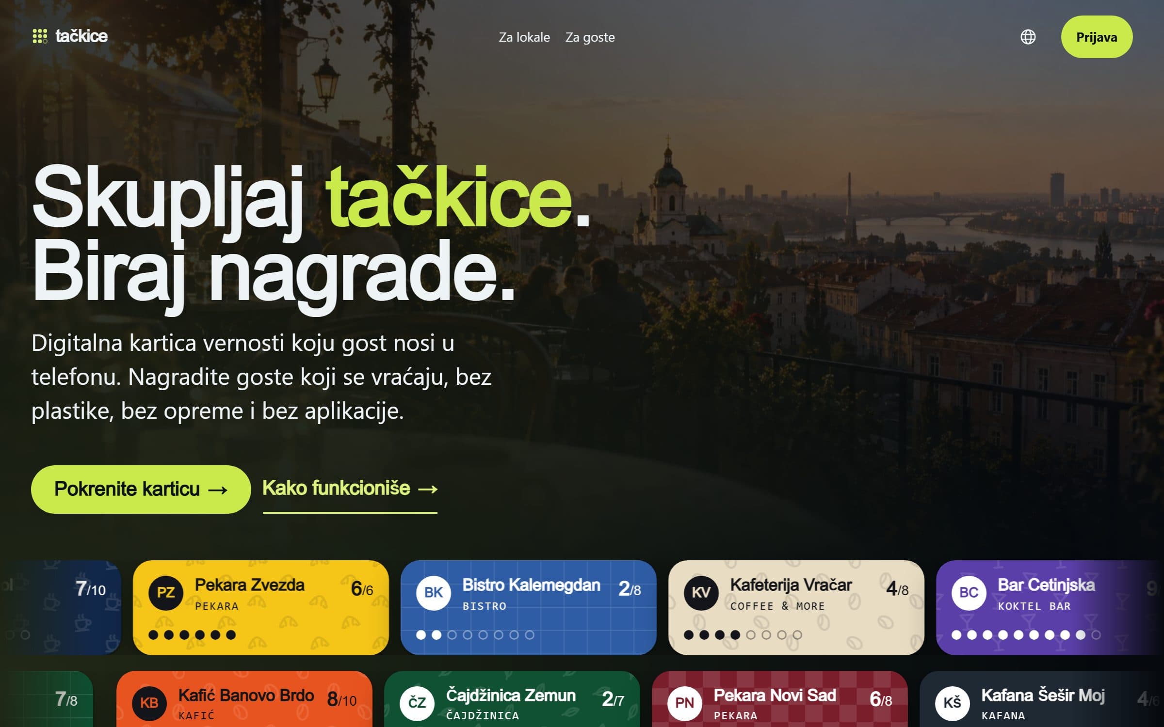 tackice.rs homepage